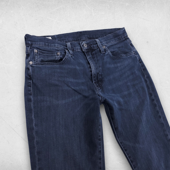 Levi's Premium 511 Jeans Men 32/34 Dark Blue Slim Fit Straight Leg Modern Casual - Picture 9 of 15